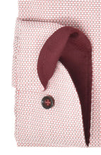 Laden Sie das Bild in den Galerie-Viewer, Marvelis Herren Businesshemd Modern Fit Kent Kragen Langarm Muster Rot