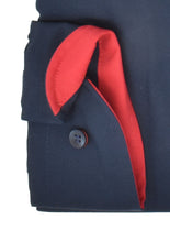 Laden Sie das Bild in den Galerie-Viewer, Marvelis Herren Businesshemd Modern Fit Kent Kragen Langarm Einfarbig Marine