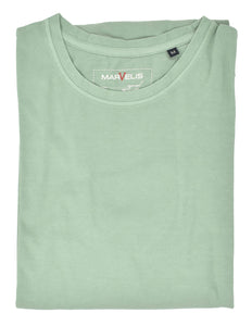 T-Shirt - Casual Fit - Rundhals - Einfarbig - Hellgrün