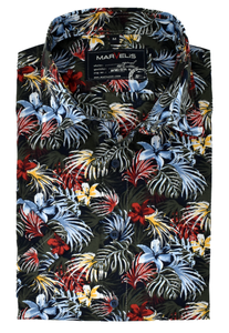 Marvelis Casual Hemd Halbarm New Kent pflegeleicht - Hawaii Hawaiihemd -reine Baumwolle