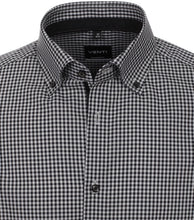 Laden Sie das Bild in den Galerie-Viewer, VENTI Herren Businesshemd Modern Fit Button-Down-Kragen Langarm Einfarbig Anthrazit