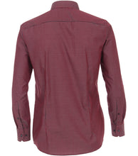 Laden Sie das Bild in den Galerie-Viewer, VENTI Herren Businesshemd Modern Fit Button-Down-Kragen Langarm Einfarbig Rot