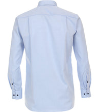 Laden Sie das Bild in den Galerie-Viewer, CASAMODA Herren Businesshemd Comfort Fit Kent-Kragen Langarm Einfarbig Blau