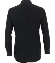 Load image into Gallery viewer, VENTI Herren Businesshemd Modern Fit Kent-Kragen Langarm Einfarbig Schwarz