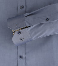 Laden Sie das Bild in den Galerie-Viewer, VENTI Herren Businesshemd Body Fit Button-Down-Kragen Langarm Einfarbig Blau