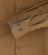 Load image into Gallery viewer, VENTI Herren Businesshemd Modern Fit Kent-Kragen Langarm Einfarbig Gelb