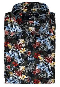 Marvelis Casual Hemd Halbarm New Kent pflegeleicht - Hawaii Hawaiihemd -reine Baumwolle - Lieferhemd